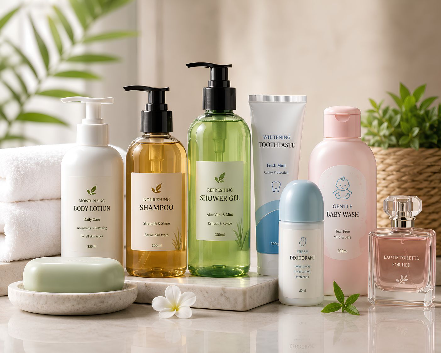 Toiletries export range